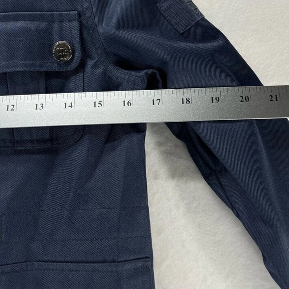 Urban Republic Jacket Boys Size 8 Utility Hoodie Full Zip Snap Long Sleeve Blue - Picture 11 of 13